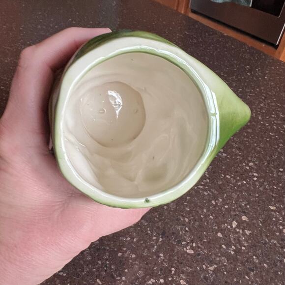 Vintage Green Toby Mug Pirate With Eye Patch Rare Glazed Hand Painted - Picture 5 of 10